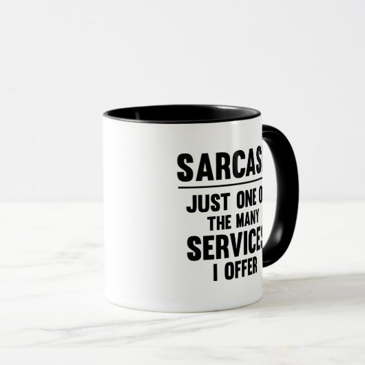 Sarcasm Coffee Tasse (VorderseiteRechts)