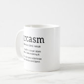 Sarcasm Definition Kaffeetasse (Vorderseite Links)
