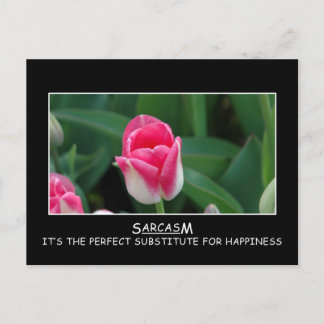 Sarcasm: Der perfekte Ersatz für Glück Postkarte
