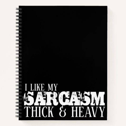 Sarcasm Diick & Heavy Notizblock (Vorderseite)