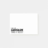 Sarcasm Diick & Heavy Post-it Klebezettel (Vorderseite)