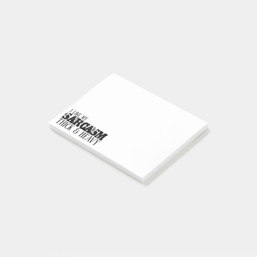 Sarcasm Diick & Heavy Post-it Klebezettel (angewinkelt)