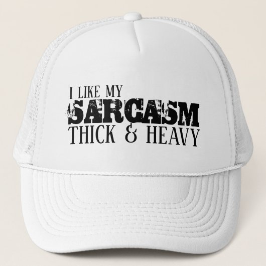 Sarcasm Diick & Heavy Truckerkappe (Vorderseite)