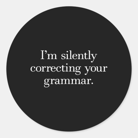 sarcasm englisch runder aufkleber (Vorderseite)