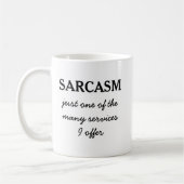 Sarcasm Funny Zitat Kaffeetasse (Links)