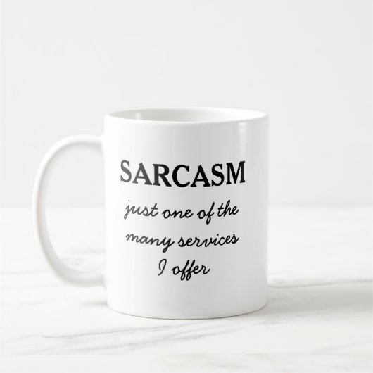 Sarcasm Funny Zitat Kaffeetasse (Links)