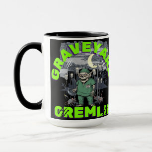 Sarcasm Graveyard Gremlin - Neon Zombie Medical Tasse