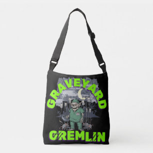 Sarcasm Graveyard Gremlin - Zombie Night Shift Med Tragetaschen Mit Langen Trägern