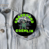 Sarcasm Graveyard Gremlin-Zombie Night Shift Spaß Button (Beispiel)