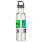 Sarcasm-Grundelemente der Spaß-Wissenschaft Edelstahlflasche (Rückseite)