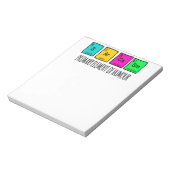 Sarcasm-Grundelemente der Spaß-Wissenschaft Latte Notizblock (Rotiert)