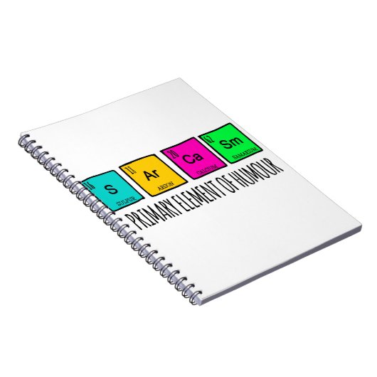 Sarcasm-Grundelemente der Spaß-Wissenschaft Notizblock (Rechte Seite)