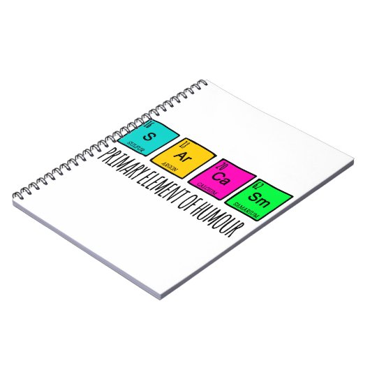 Sarcasm-Grundelemente der Spaß-Wissenschaft Notizblock (Linke Seite)