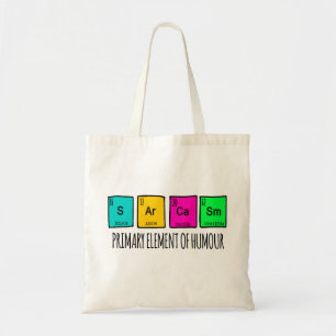 Sarcasm-Grundelemente des Spaßes Tragetasche