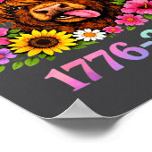 Sarcasm Highland Cow Happy New 250 Years American  Poster (Ecke)