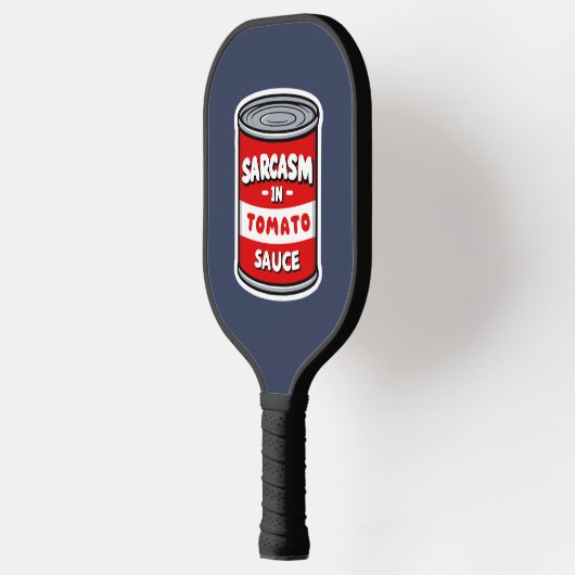 Sarcasm in Tomatensauce Pickleball Schläger (Links)