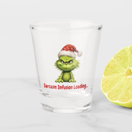 Sarcasm Infusion Laden.. Schnapsglas (Vorderseite)