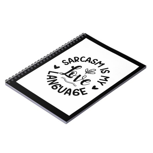 Sarcasm Is My Love Notizblock (Linke Seite)