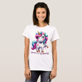 SARCASM IS MY SPARKLE CUTE UNICORN T-Shirt (Vorne ganz)
