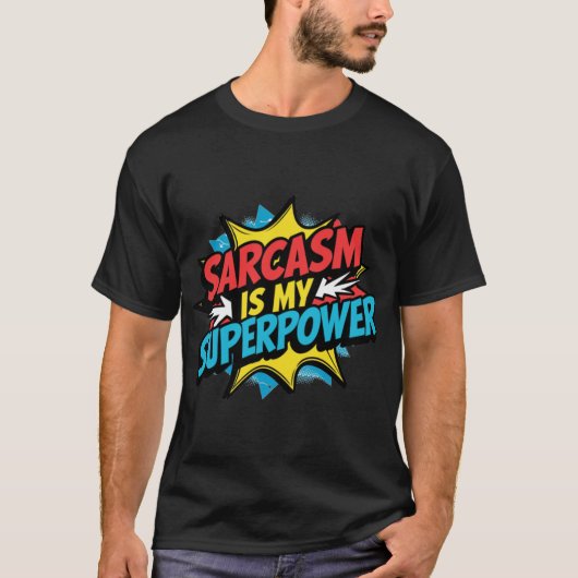 Sarcasm is my Superpower friends vintage T-Shirt (Vorderseite)