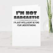 Sarcasm is the way to mock someone with style karte (Vorderseite)