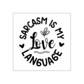 Sarcasm ist meine Liebe Language Rubber Briefmarke Gummistempel (Prägung)