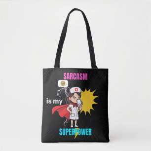 Sarcasm ist meine superkraftfreudige Med Shift Tasche