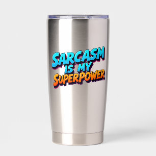 Sarcasm ist meine Supermacht - Comic Style Thermobecher
