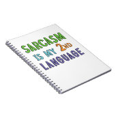 Sarcasm ist meine zweite Sprache Notizblock (Rechte Seite)