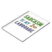 Sarcasm ist meine zweite Sprache Notizblock (Linke Seite)