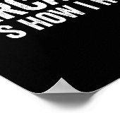 Sarcasm Its How I Hug Funny Sarcastic Poster (Ecke)