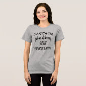 Sarcasm Just One Of The Many Services I Offer Tri-Blend Shirt (Vorderseite voll)