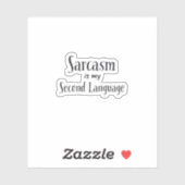 Sarcasm Laptop Sticker (Blatt)