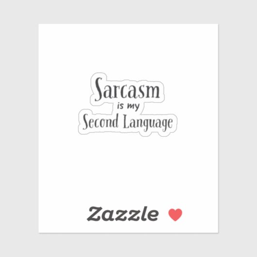 Sarcasm Laptop Sticker (Blatt)