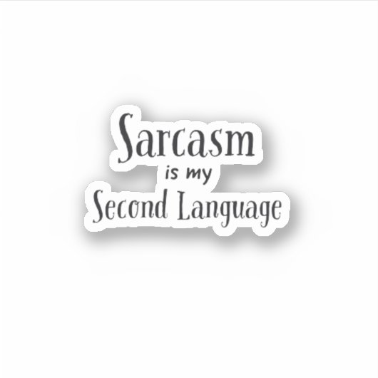 Sarcasm Laptop Sticker (Vorderseite)