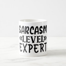 Sarcasm Level Experte Funny Zitat Humorisch Sassy Kaffeetasse
