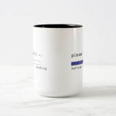 Sarcasm noch beladen zweifarbige tasse (Mittel)