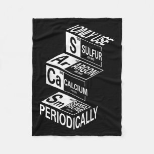 Sarcasm Periodic Table Element Weird Science Joke Fleecedecke