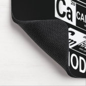 Sarcasm Periodic Table Element Weird Science Joke Mousepad (Ecke)
