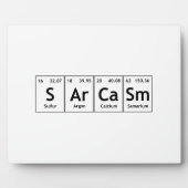 SArCaSm Periodic Table Elements Word Chemistry Fotoplatte (Vorderseite)