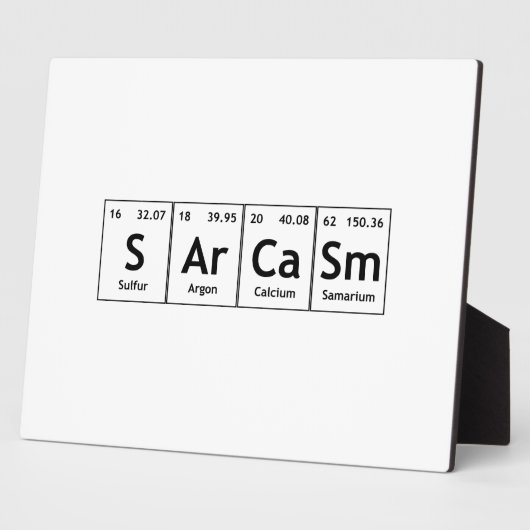 SArCaSm Periodic Table Elements Word Chemistry Fotoplatte (Seite)