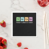 Sarcasm Periodic Table Funny Quote And Saying Gift Serviette (Beispiel)