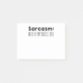 sarcasm post-it klebezettel (Vorderseite)