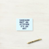 Sarcasm Post-it Klebezettel (Auf Schreibtisch)