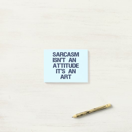 Sarcasm Post-it Klebezettel (Auf Schreibtisch)