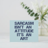 Sarcasm Postkarte (Stehend Vorderseite)