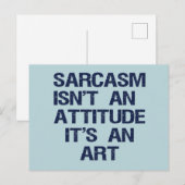 Sarcasm Postkarte (Vorne/Hinten)