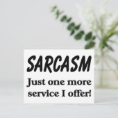 Sarcasm Postkarte (Stehend Vorderseite)
