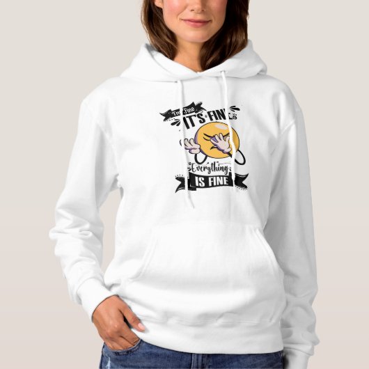 SARCASM QUOTE HOODIE (Vorderseite)