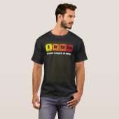 Sarcasm S Ar Ca Sm Primäre Elemente des Spaßes Sci T-Shirt (Vorne ganz)